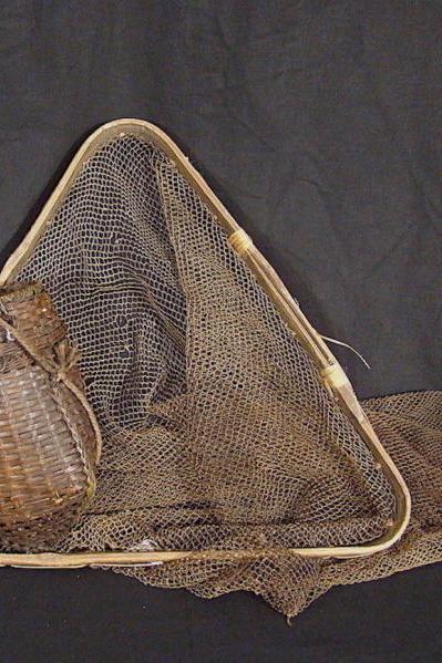 Handmade Fishing Net with Creel