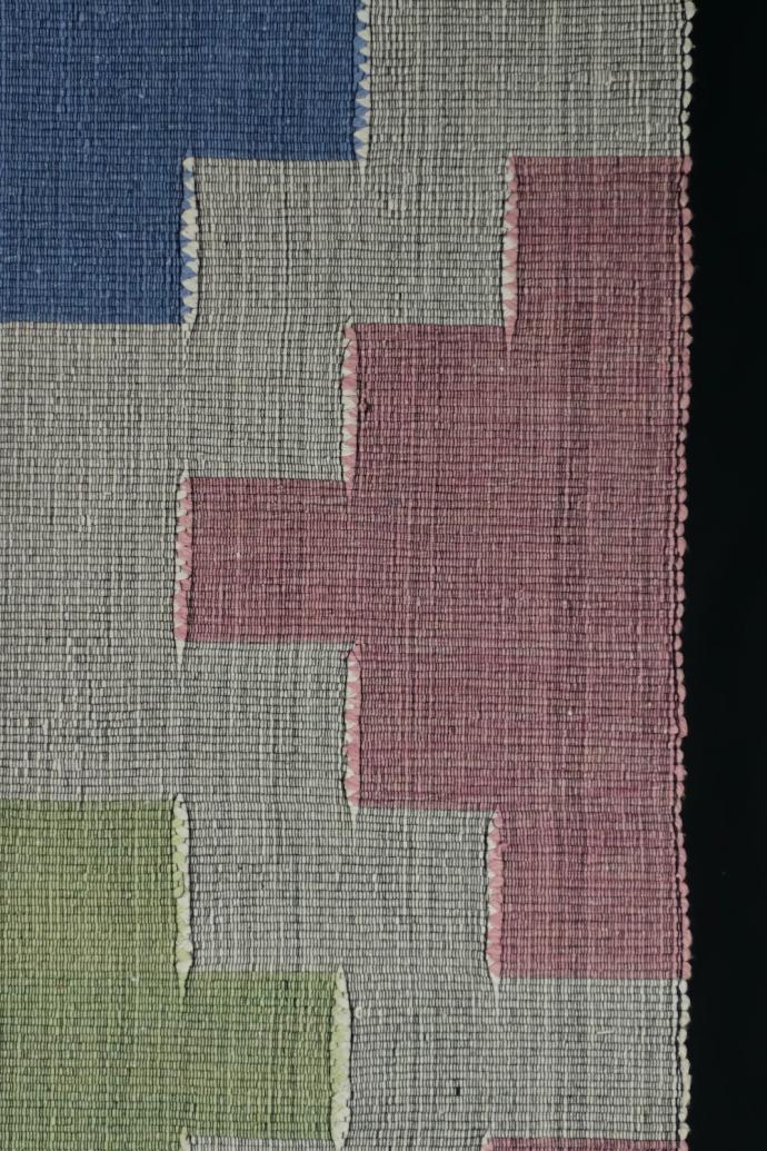 Pink Tapestry Weave Rug