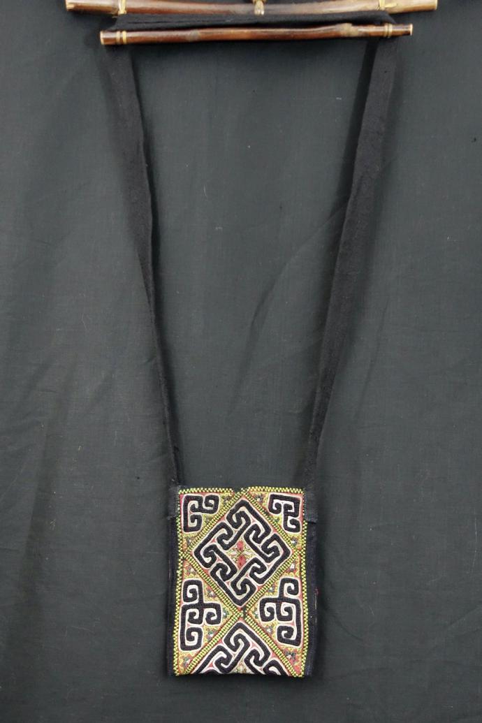Small Embroidered Hmong Shoulder Bag