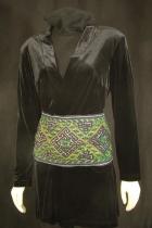 Black Hmong Embroidered Belt
