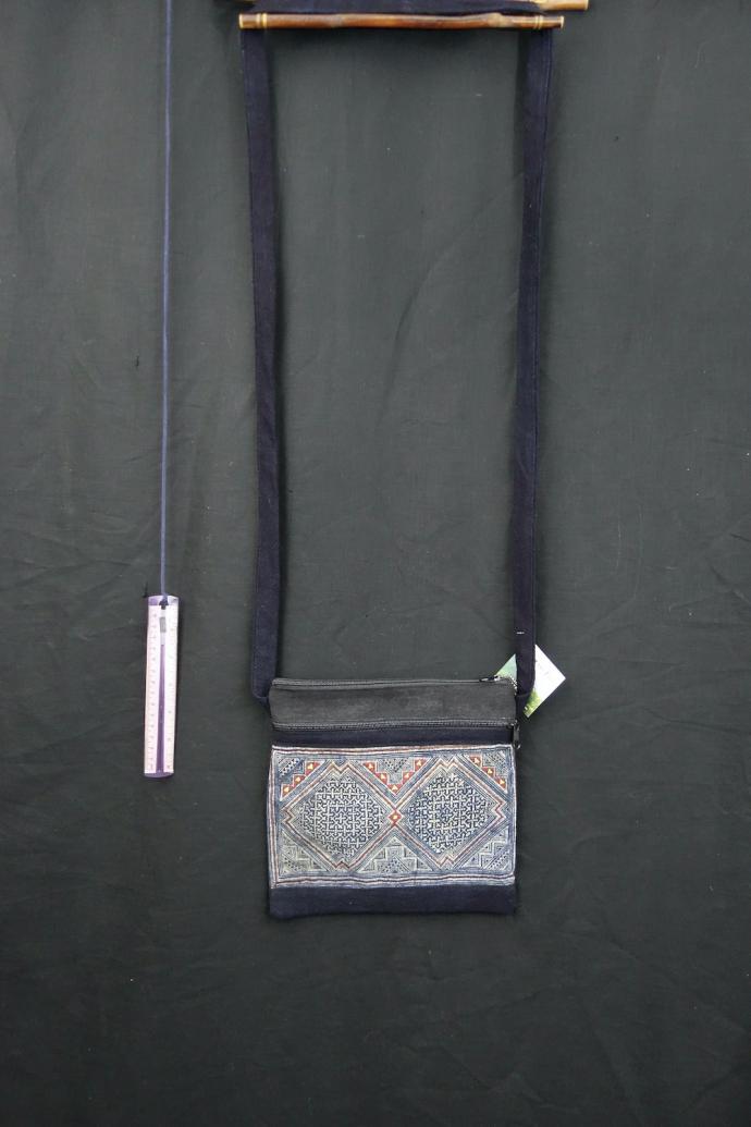 Batik Black Hmong Shoulder Bag