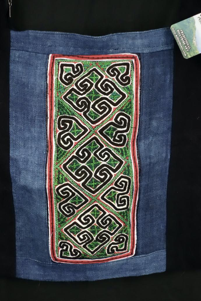 Black Hmong Belt-Embroidery Bag