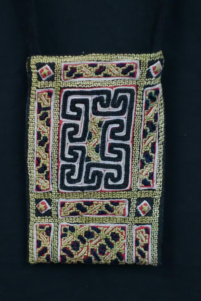 Cell Phone Sized Embroidered Shoulder Bag