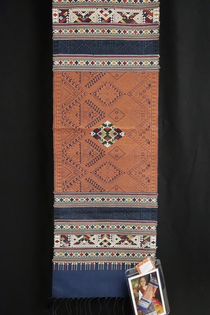 Large Orange & Blue Altar Cloth or Hanging