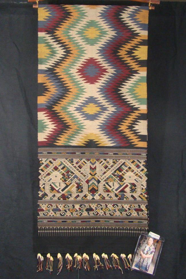 Black Tapestry Weave and Ngueak Khii Saang Cloth